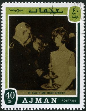 Ajman - 1971 - De Gaulle - Jackie Kennedy - 40Dh
