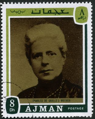 Ajman - 1971 - De Gaulle - Mae - 8Dh