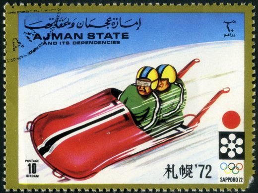 Ajman - 1971 - JO Inverno Sapporo 1972 Bobsleigh - 10Dh