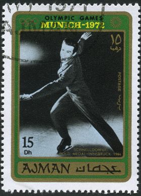 Ajman - 1971 - JO Munique 1972 Schnelldorfer Patinagem Innsbruck 1964 - 15Dh