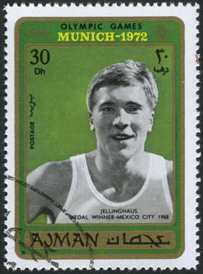 Ajman - 1971 - JO Munique 1972 Jellinghaus Atletismo Mexico 1968 - 30Dh