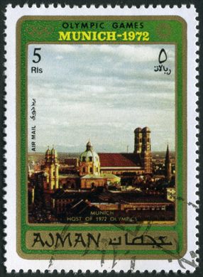 Ajman - 1971 - JO Munique 1972 Munique Anfitria - 5R