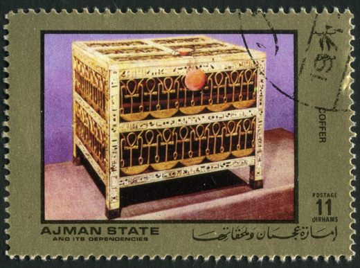 Ajman - 1972 - Tesouro de Tutankamon - 11Dh