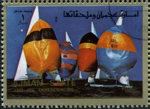 Ajman - 1972 - Munique - Vela - 1R