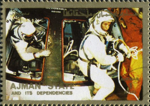 Ajman - 1972 - Espaco EUA - Gemini EVA - 1R