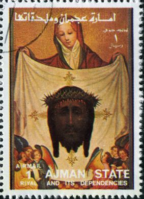 Ajman - 1972 - Vida de Cristo Sagrada Face - 1R