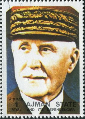 Ajman - 1972 - Personalidades Politicas - Marechal Petain - 1R