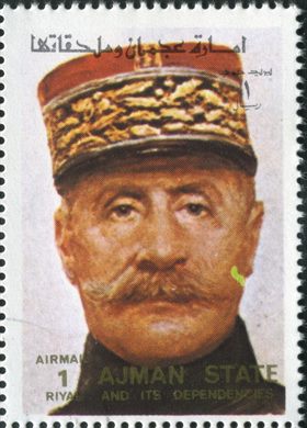 Ajman - 1972 - Personalidades Politicas - Marechal Frances - 1R