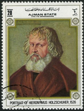 Ajman - 1972 - Durer - Hieronymus Holzschuher 1526 - 20Dh