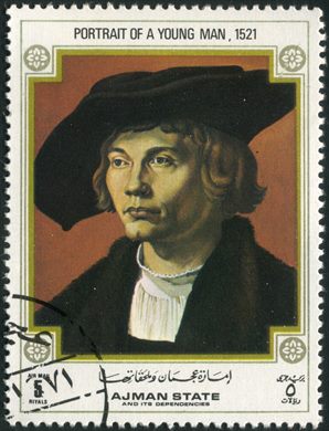 Ajman - 1972 - Durer - Retrato de Jovem 1521 - 5R