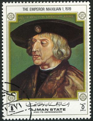 Ajman - 1972 - Durer - Imperador Maximiliano I 1519 - 5Dh