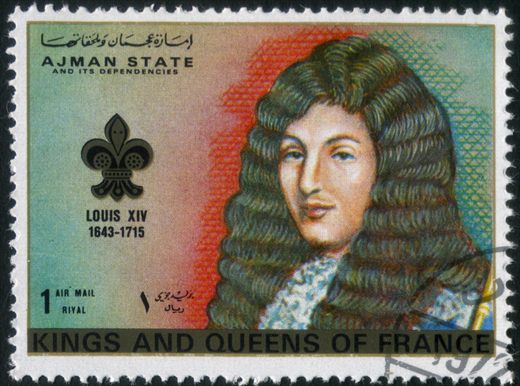 Ajman - 1972 - Reis e Rainhas de Franca - Luis XIV - 1R