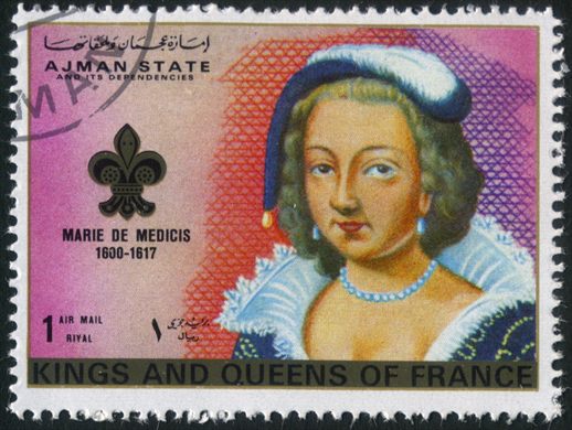 Ajman - 1972 - Reis e Rainhas de Franca - Maria de Medicis - 1R