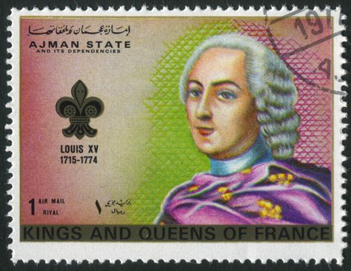Ajman - 1972 - Reis e Rainhas de Franca - Luis XV - 1R