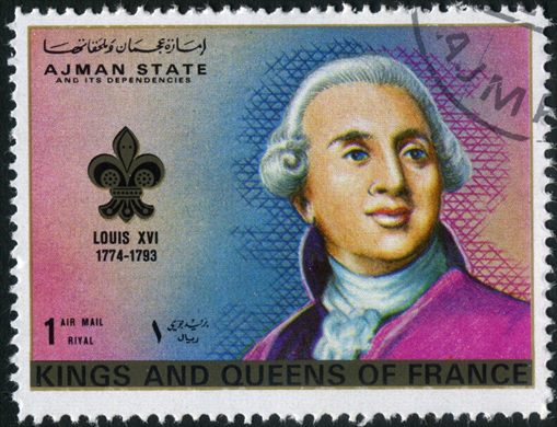 Ajman - 1972 - Reis e Rainhas de Franca - Luis XVI - 1R