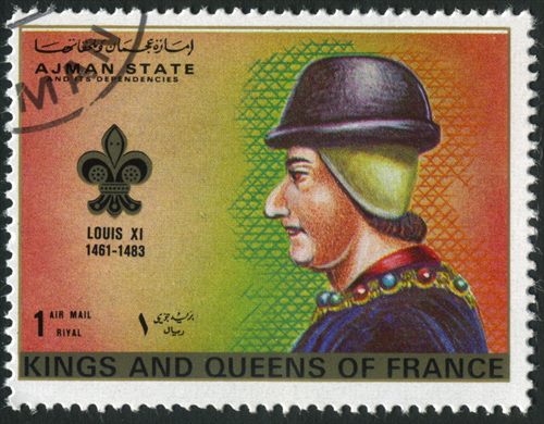 Ajman - 1972 - Reis e Rainhas de Franca - Luis XI - 1R