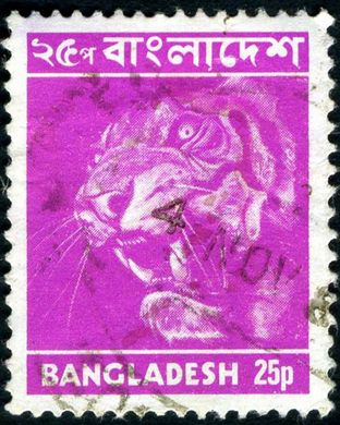 Bangladesh - 1973 - Imagens do Bangladesh - Tigre de Bengala - 25P