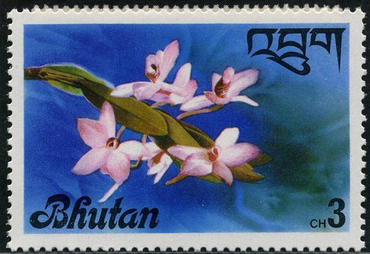 Butao - 1976 - Flora - Orquideas Dendrobium - 3Ch
