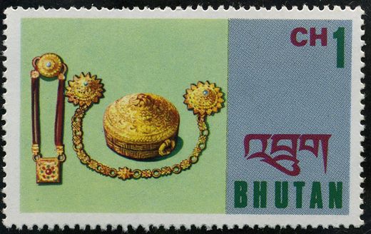 Butao - 1976 - Artes Bhutanesas - Joalharia - 1Ch