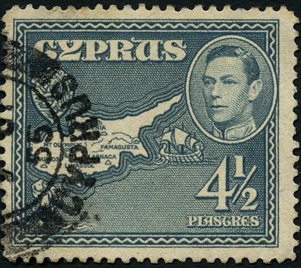 Chipre (Colonia britanica) - 1938 - Definitivos Jorge VI - 4.5Pi
