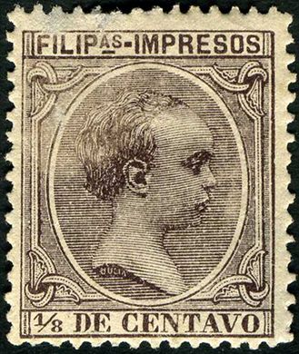 Filipinas (Colonia espanhola) - 1894 - Filipas Impresos Pelon Sepia - 0.125C