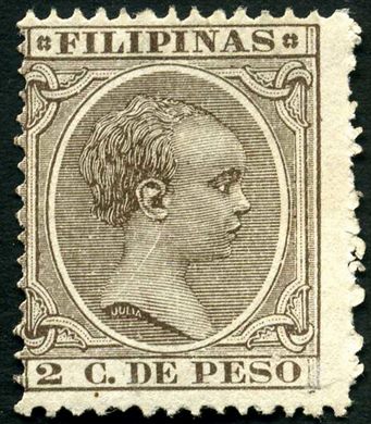 Filipinas (Colonia espanhola) - 1894 - Pelon Regular Oliva - 2C