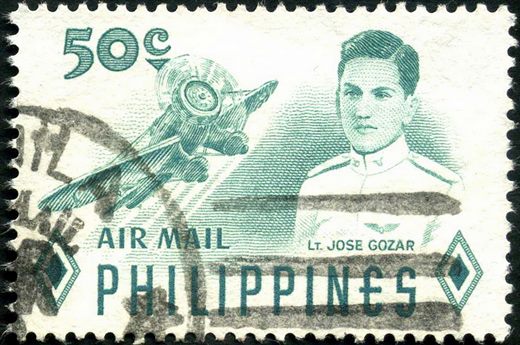 Filipinas - 1956 - Aereo Herois Aviacao Lt Jose Gozar - 50C