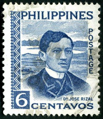 Filipinas - 1959 - Definitivo Dr Jose Rizal Azul - 6C