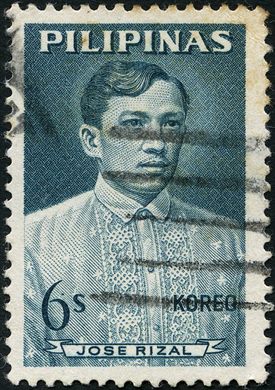 Filipinas - 1962 - Famosos Filipinos - Jose Rizal Barong Tagalog - 6S