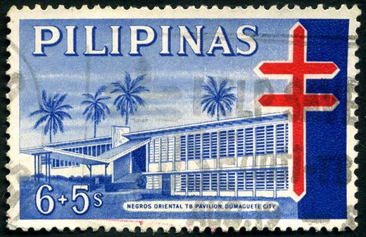 Filipinas - 1969 - Anti Tuberculose TB Pavilion Dumaguete - 6 Plus 5C