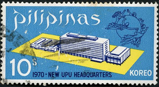 Filipinas - 1970 - Nova Sede UPU Berna - 10S