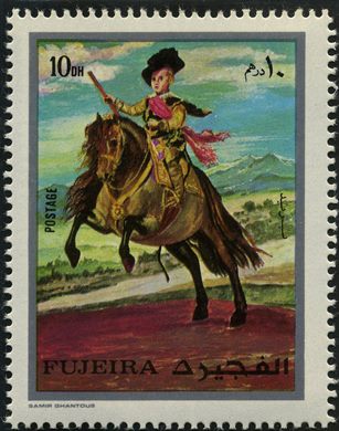 Fujeira - 1971 - Pinturas de Goya - Manuel Osorio a Cavalo - 10DH