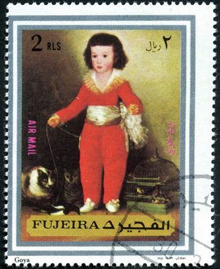 Fujeira - 1971 - Pinturas de Goya - Manuel Osorio com Gatos - 2RLS