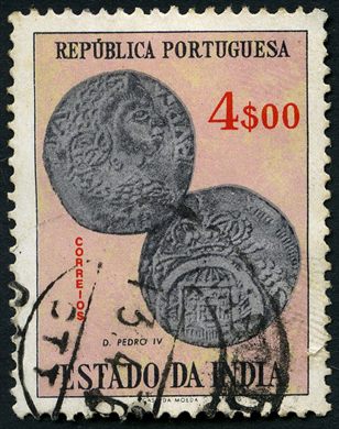 India Portuguesa - 1959 - Moedas D Pedro IV - 4Esc00