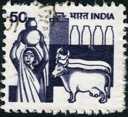 India - 1982 - Serie Definitiva Industria Leiteira - 50P