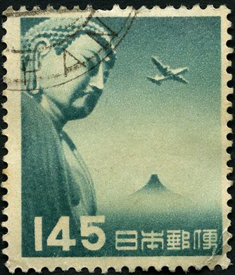 Japao - 1953 - Correio Aereo Grande Buda de Kamakura - 145Y