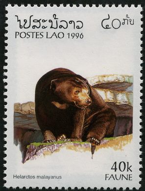 Laos - 1996 - Fauna - Helarctos Malayanus - 40K