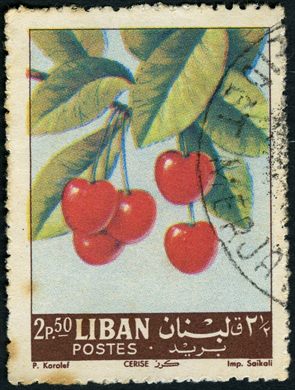 Libano - 1955 - Frutos - Cereja - 2.50P