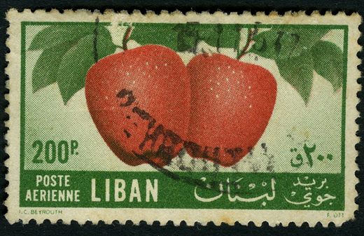 Libano - 1962 - Correio Aereo Frutas - Macas - 200Pia