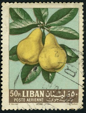 Libano - 1962 - Frutos - Pera - 50P
