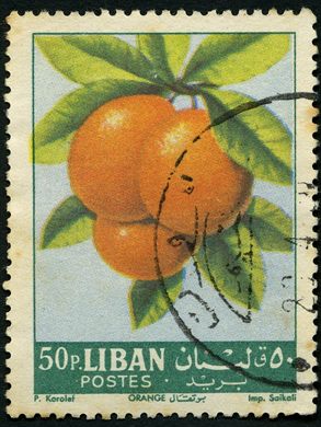 Libano - 1962 - Frutos - Laranja - 50P