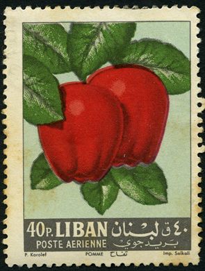 Libano - 1962 - Frutos - Maca - 40P