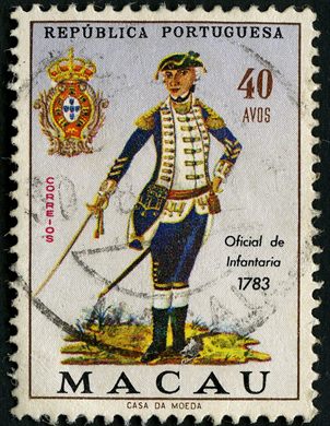 Macau - 1966 - Uniformes Militares - Oficial de Infantaria 1783 - 40Avos