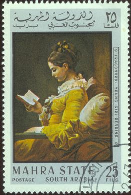 Mahra - 1967 - Pinturas Fragonard Jovem a Ler - 25Fils