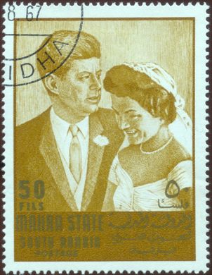 Mahra - 1967 - Kennedy JFK e Jacqueline Casamento - 50Fils