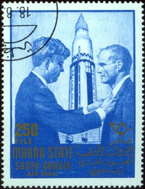 Mahra - 1967 - Kennedy JFK com John Glenn Aereo - 250Fils