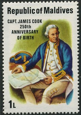 Maldivas - 1978 - Capitao James Cook - 1L