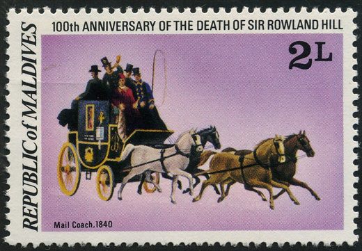 Maldivas - 1979 - Centenario Rowland Hill - 2L