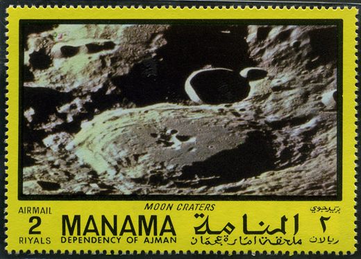 Manama - 1970 - Apolo Lua - Crateras Lunares - 2R