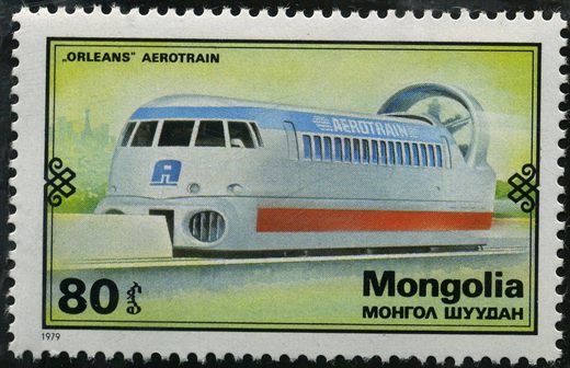 Mongolia - 1979 - Transportes - Aerotrem Orleans - 80M